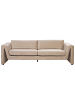 Beliani 3-Sitzer Sofa MAUNU in Beige/Schwarz - (W) 237 x (H) 76 x (L) 83 cm