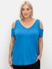 sheego T-Shirt in kobaltblau
