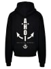 F4NT4STIC Hoodie Hoodie Ahoi Anker Knut & Jan Hamburg in schwarz