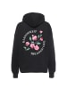 KLEINIGKEIT Hoodie Great Life is good in black dyed