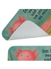 Mr. & Mrs. Panda Badematte Axolotl Niedlich Design mit Spruch in Weiß