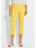 GOLDNER 7/8-Bengalinhose Schlupfhose LOUISA mit Steppnähten in gelb