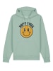 wat? Apparel Sweatshirt Happy times smiley emoji in Aloe