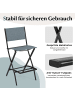 COSTWAY 2er Set Campingstühle in Blau