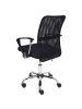 Beliani Bürostuhl BEST in Schwarz/Silber - (W) 55 x (H) 94 x (L) 55 cm