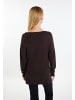 usha BLACK LABEL Strick Pullover in Dunkelbraun