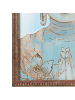 Beliani Wandbild mit Rahmen MOVILLE in Gold - (W) 55 x (H) 75 x (L) 3 cm Vertikal