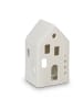 relaxdays Teelichthaus in Weiß - (B)7 x (H)12 x (T)6 cm