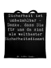 Mr. & Mrs. Panda Tote Bag Spruch Weltbester Sicherheitsdienst mi... in Schwarz