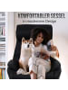 MCW Relaxsessel mit Hocker K98 drehbar, Schwarz