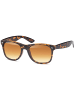 styleBREAKER Nerd Sonnenbrille in Braun Demi / Braun Verlauf