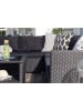 ebuy24 Lounge-Set Haiti 4-teilig Schwarz 70 x 70 cm