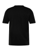 Men Plus Kurzarm T-Shirt in schwarz