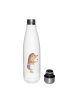 Mr. & Mrs. Panda Trinkflasche Igel Wein ohne Spruch in Weiß