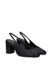 Max Mara Schwarz Leder High Absatz Pumps