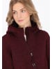 Schmuddelwedda Jacket in burgundy melange