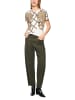 MARC CAIN COLLECTIONS Shirt aus Biobaumwolle mit Pferdemotiv in Off White