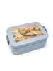 Mr. & Mrs. Panda Bento Box Robbe Pommes Design ohne Spruch in Blau Pastell