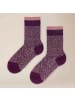 Kunert Socken Soft Allover Fashion in dark raisin