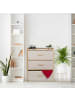 relaxdays Kommode in Natur/ Beige - (B)57,5 x (H)73 x (T)30 cm