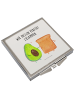 Mr. & Mrs. Panda Schminkspiegel Avocado Toast mit Spruch in Weiß