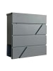 relaxdays Briefkasten in Anthrazit - (B)37 x (H)37 x (T)11 cm