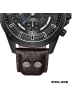Police Chronograph-Armbanduhr Police Malawi dunkelbraun extra groß (ca. 45x53mm)