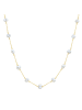 Valero Pearls Kette aus Sterling Silber mit Süßwasser-Zuchtperle in gelbgold