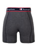 Champion Boxershort 2er Pack in Schwarz/Grau meliert