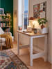 KADIMA DESIGN Schreibtisch rechteckig, MDF, 2 Schubladen, Skandinavisch