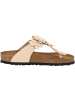 Birkenstock Zehensandale Gizeh Flowers Naturleder normal in rosa