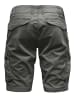 EGOMAXX Bermuda Cargoshorts mit Patten-Taschen A&S in Dunkelgrau
