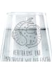 Mr. & Mrs. Panda Glas Sternzeichen Fische mit Spruch in Transparent