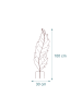 relaxdays 4 x Rankgitter "Blatt" in Braun - (B)30 x (H)100 cm