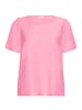 KAFFE curve Kurzarm-Bluse KCmui Regular fit in Rosebloom CC