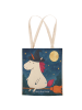 Mr. & Mrs. Panda Tote Bag Einhorn Hexe Design ohne Spruch in Weiß