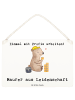 Mr. & Mrs. Panda Schild Maurer Leidenschaft mit Spruch in Weiß