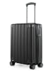 Hauptstadtkoffer Q-Damm - Handgepäck Koffer Flugzeug Kabinentrolley TSA, in Black Anthrazit