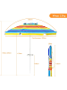 COSTWAY 200cm Strandschirm in Bunt