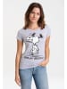 Logoshirt T-Shirt Snoopy – Feelin' Groovy! in grau-meliert