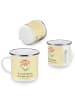 Mr. & Mrs. Panda Pott Hummel Blume mit Spruch in Gelb Pastell