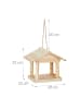 relaxdays Vogelhaus in Natur