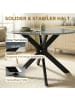 HOMCOM Klappbarer Esstisch-110L x 110B x 76H cm-Grau