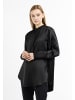 DreiMaster Damen Langarmbluse in Schwarz
