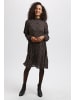 Kaffe Kleid KAsally Loose fit in Black/Brown/ Bedo Petit Flower