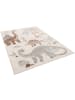 Pergamon Kinderteppich Softstar Kids Dinowelt in grau
