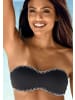 Sunseeker Bandeau-Bikini-Top in schwarz