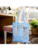 Mr. & Mrs. Panda Tote Bag Trennung von den Eltern mit Spruch in Sky Blue