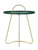 Mauro Ferretti Tisch aus gold-grünem Metall, Ø 45 x 59 cm