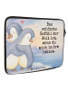 Mr. & Mrs. Panda Notebook Tasche Pinguine Kuscheln Design mit Sp... in Weiß